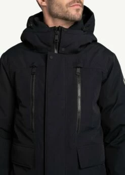 LOLE Urban Canvas Parka Jacket - Black -Outlet LOLE Store LUM0086 N415 2 1900x
