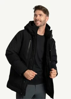 LOLE Urban Canvas Parka Jacket - Black -Outlet LOLE Store LUM0086 N415 6 1900x