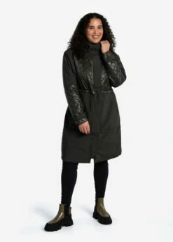 LOLE Avery Oversized Insulated Jacket - Olive -Outlet LOLE Store LUW0846 BB03 5 1900x
