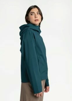 LOLE Element Rain Jacket - Emerald -Outlet LOLE Store LUW0866 V776 4 1900x