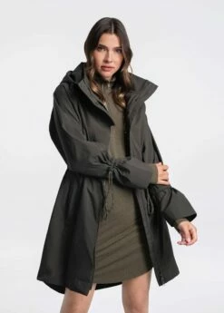 LOLE Piper Oversized Rain Jacket - Olive