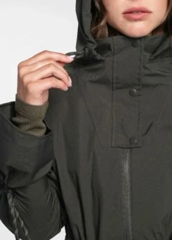 LOLE Piper Oversized Rain Jacket - Olive -Outlet LOLE Store LUW0870 BB03 5 1900x