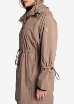 LOLE Piper Oversized Rain Jacket - Fossil -Outlet LOLE Store LUW0870 C213 5 1900x