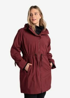 LOLE Piper Oversized Rain Jacket - Port 12 LOLE Piper Oversized Rain Jacket - Port -Outlet LOLE Store LUW0870 R422 3 1900x