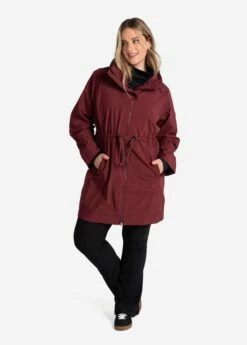 LOLE Piper Oversized Rain Jacket - Port 14 LOLE Piper Oversized Rain Jacket - Port -Outlet LOLE Store LUW0870 R422 5 1900x
