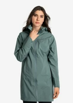 LOLE Element Long Rain Jacket - Marlin Blue