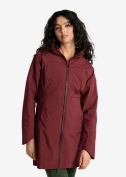 LOLE Element Long Rain Jacket - Port 10 LOLE Element Long Rain Jacket - Port -Outlet LOLE Store LUW0871 R422 3 1900x