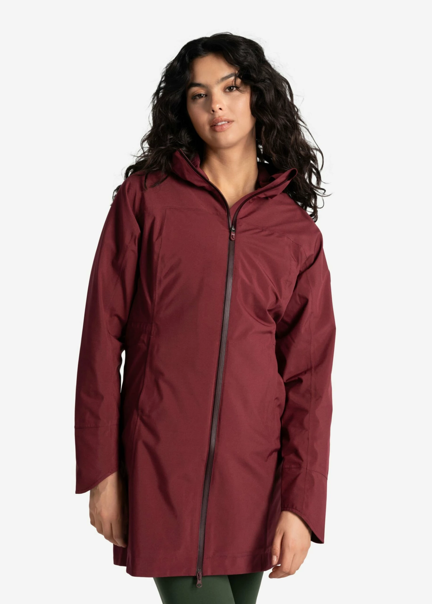 LOLE Element Long Rain Jacket - Port 5 LOLE Element Long Rain Jacket - Port - Image 3