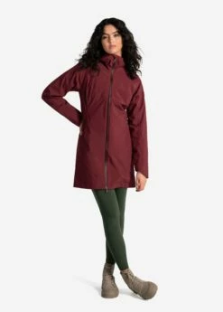 LOLE Element Long Rain Jacket - Port 12 LOLE Element Long Rain Jacket - Port -Outlet LOLE Store LUW0871 R422 5 1900x