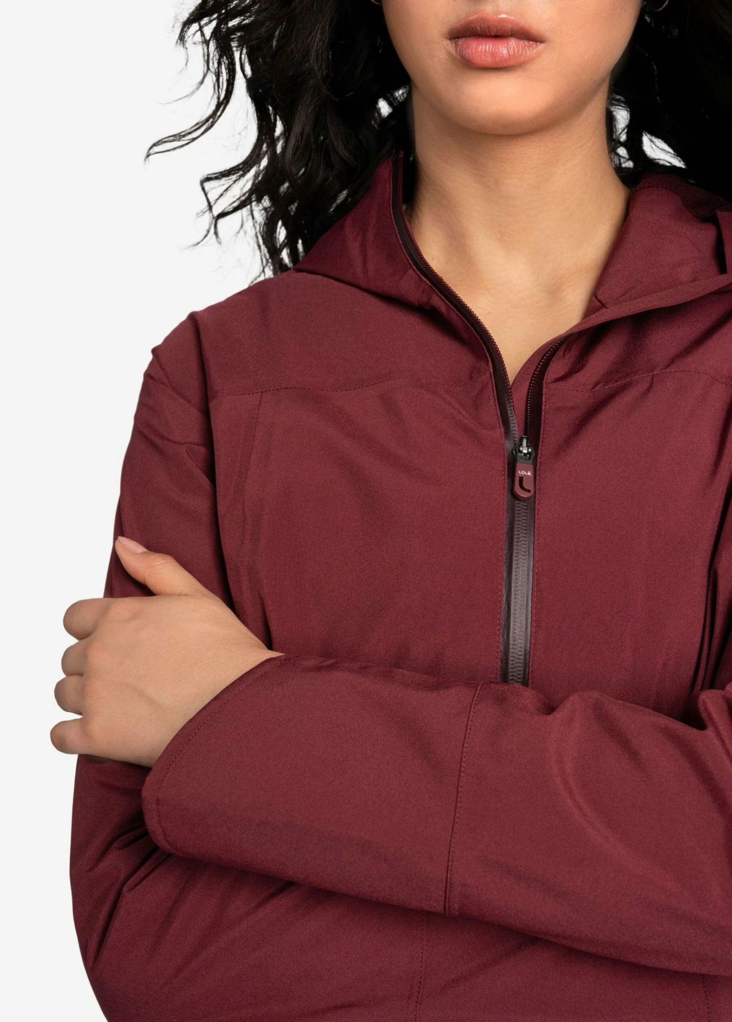 LOLE Element Long Rain Jacket - Port 8 LOLE Element Long Rain Jacket - Port - Image 6