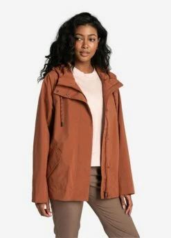 LOLE Lachine Rain Jacket - Rust