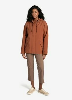 LOLE Lachine Rain Jacket - Rust -Outlet LOLE Store LUW0872 C228 3 1900x