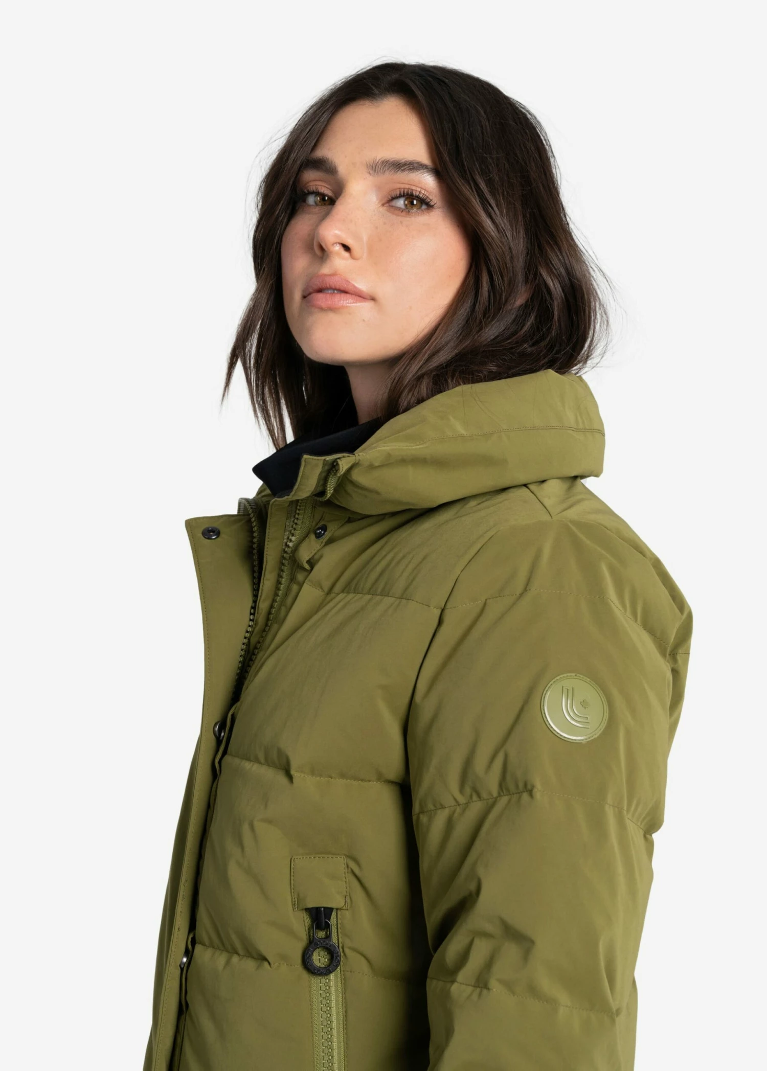 LOLE Après Down Winter Jacket - Tarragon 10 LOLE Après Down Winter Jacket - Tarragon - Image 8