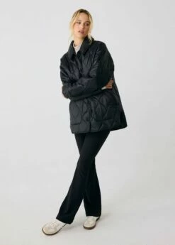 LOLE The Shacket Oversized Jacket - Black -Outlet LOLE Store LUW0885 N415 4 1900x