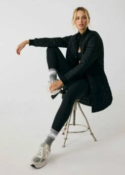 LOLE 3/4 Bomber Jacket - Black -Outlet LOLE Store LUW0891 N415 6 1900x