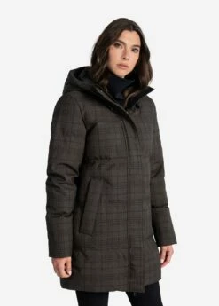 LOLE Performance Plaid Winter Jacket - Java -Outlet LOLE Store LUW0892 C221 3 1900x