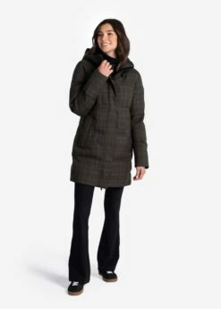 LOLE Performance Plaid Winter Jacket - Java -Outlet LOLE Store LUW0892 C221 5 1900x