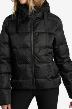 LOLE Puffy Shimmer Tech Winter Down Jacket - Black -Outlet LOLE Store LUW0894 N415 5 1900x