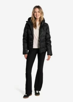 LOLE Puffy Shimmer Tech Winter Down Jacket - Black -Outlet LOLE Store LUW0894 N415 6 1900x