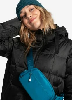 LOLE Puffy Shimmer Tech Winter Down Jacket - Black -Outlet LOLE Store LUW0894 N415 7 1900x