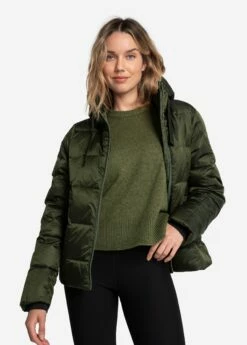 LOLE Puffy Shimmer Tech Winter Down Jacket - Kombu -Outlet LOLE Store LUW0894 V761 7 1900x