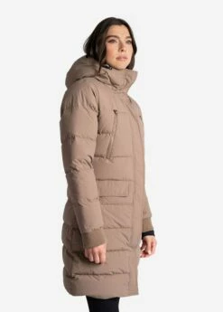 LOLE Katie Edition Winter Down Jacket - Fossil -Outlet LOLE Store LUW0899 C213 4 1900x