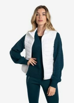 LOLE Just Insulated Vest - White -Outlet LOLE Store LUW0900 W101 4 1900x