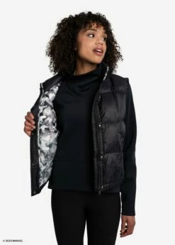 LOLE Rose Edition Synth Down Vest - Marvel Black With Camo -Outlet LOLE Store LUW0902 N743 2 1900x