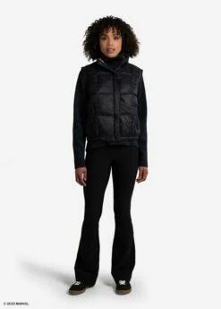 LOLE Rose Edition Synth Down Vest - Marvel Black With Camo -Outlet LOLE Store LUW0902 N743 4 1900x