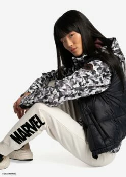 LOLE Rose Edition Synth Down Vest - Marvel Black With Camo -Outlet LOLE Store LUW0902 N743 8 1900x