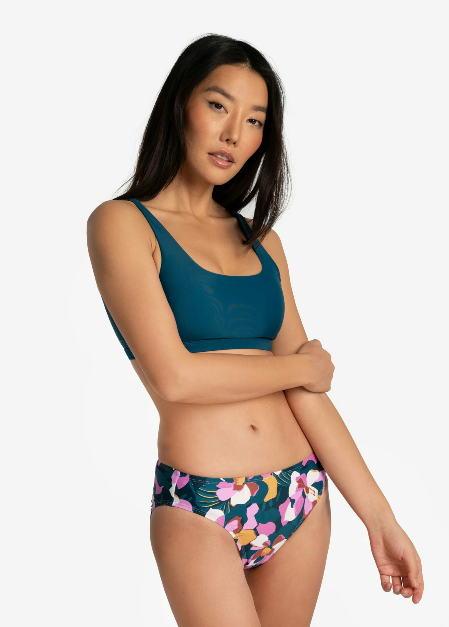 LOLE Wave Bralette Bikini Top - Fjord Blue 5 LOLE Wave Bralette Bikini Top - Fjord Blue - Image 3