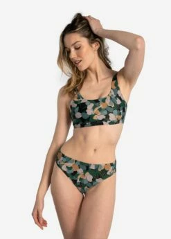 LOLE Wave Bralette Bikini Top - Rio Floral Marlin Blue