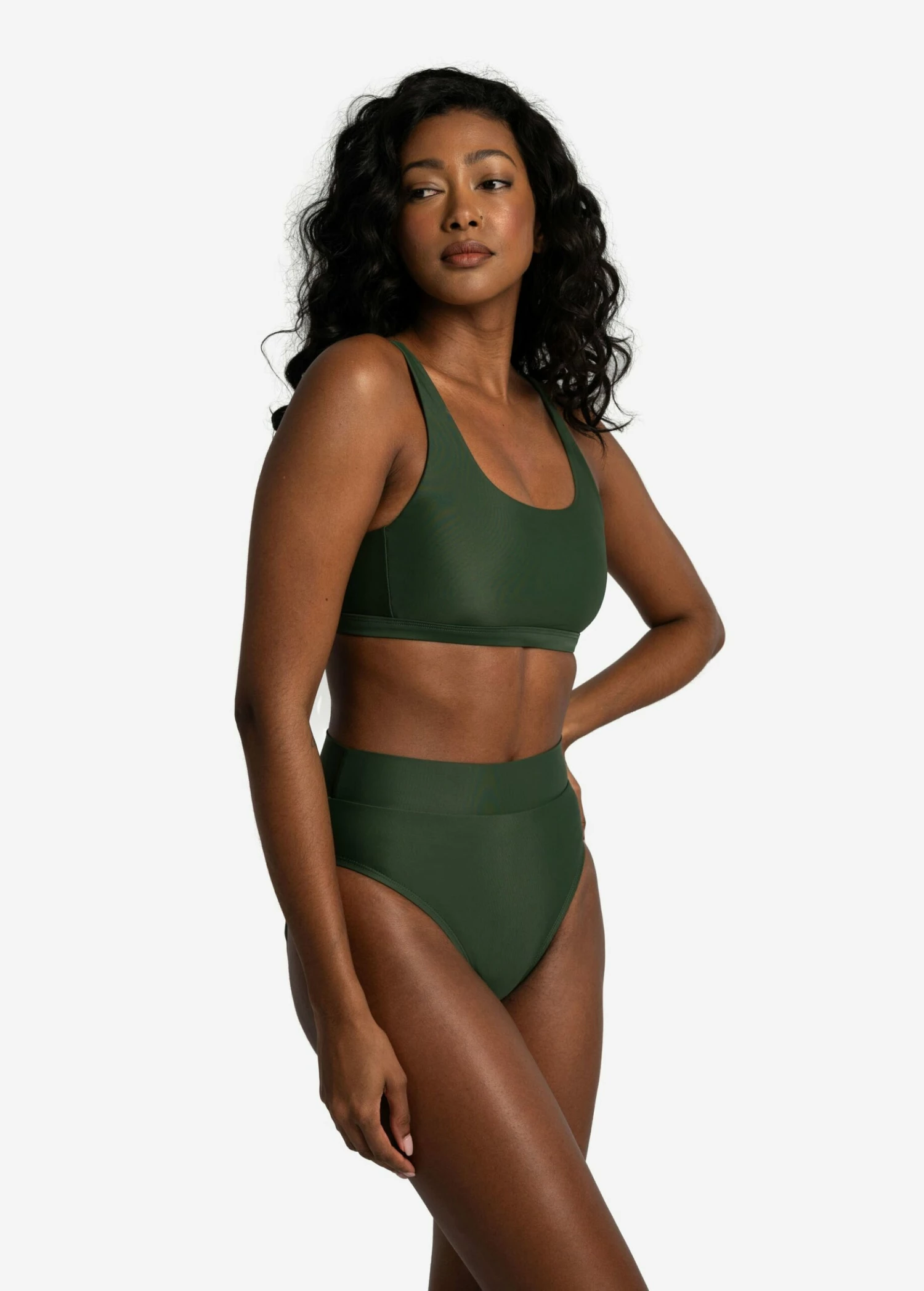 LOLE Wave Bralette Bikini Top - Kombu 5 LOLE Wave Bralette Bikini Top - Kombu - Image 3