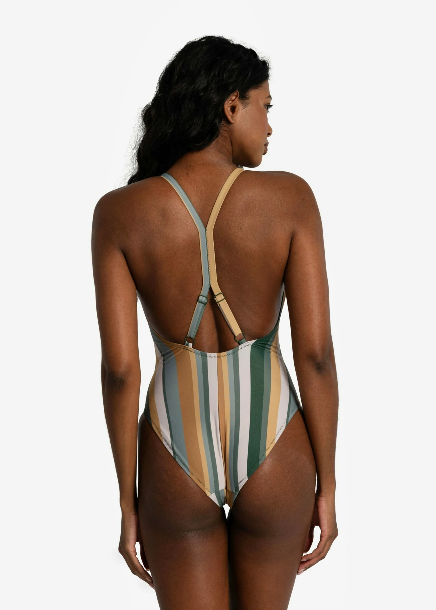 LOLE Soleil One Piece Swimsuit - Rio Stripe Marlin Blue 4 LOLE Soleil One Piece Swimsuit - Rio Stripe Marlin Blue - Image 2