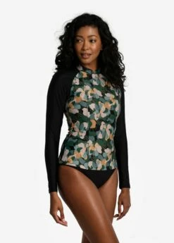 LOLE Seychelles Rashguard - Rio Floral Marlin Blue -Outlet LOLE Store LWW0587 BB60 3 1900x