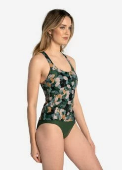 LOLE Playa Long Tankini Top - Rio Floral Marlin Blue -Outlet LOLE Store LWW0604 BB60 3 1900x