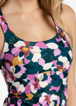LOLE Playa Long Tankini Top - Rio Floral Crocus -Outlet LOLE Store LWW0604 K773 3 1900x