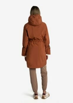LOLE Piper Oversized Rain Jacket - Rust -Outlet LOLE Store SSL0086 C228 4 1900x