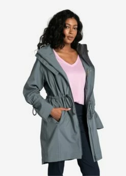 LOLE Piper Oversized Rain Jacket - Ash -Outlet LOLE Store SSL0086 G920 3 1900x